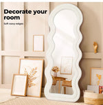 Yezi Full Length Mirror 1.6m Floor Standing Flannel Wavy Framed Dressing Makeup
