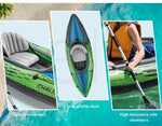 Intex Inflatable Kayak Boat K1 Sports Challenger 1 Seat Person Floating Oar Lake
