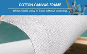 5x Artist Canvas Blank Stretched Canvases Art Large White Oil Acrylic Wood 30x40