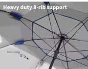 Mountview Beach Umbrella Outdoor Umbrellas Sun Shade Garden Shelter 2.33M Blue.