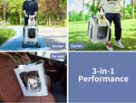 Pawz Large Pet Stroller Dog Cat Carrier Travel Pushchair Foldable Pram 4 Wheels