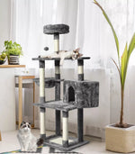 Pawz 130cm Cat Tree Toy Scratching Post Board Scratcher Tower Condo Wooden House