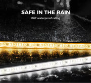 12V LED Strip Light Bar 6PCS Waterproof Boat Car Camping Tent Amber White Lights