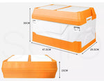 Car Boot Organiser 2 Layer Foldable Trunk Storage Box Collapsible Multi-purpose