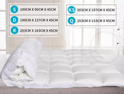 Dreamz Mattress Topper Pillowtop 1000GSM Bamboo Underlay Protector Pad King