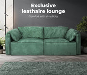 Levede Sofa Floor Couch 3-Seater Leathaire Italian Casablanca Living Room Lounge