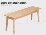 Levede 1XDining Chairs Bench Chair Seat Wooden Kitchen Outdoor Garden Patio