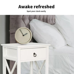 Levede 2x Bedside Tables Drawers Side Table Storage Cabinet Nightstand Bedroom