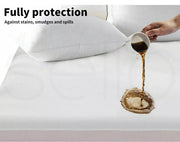 Dreamz Mattress Protector Bamboo Cotton Cover Waterproof /8cm Topper Queen King.