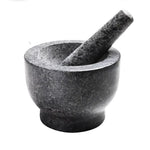 Toque Granite Pestle and Mortar Unpolished Solid Granite Spice Grinder Tool 15cm