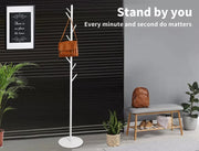 Levede Coat Rack Clothes Stand Hat Clothing Hanger Garment 8 Hook Tree Organizer