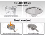 Toque Classic Fondue Set 12pcs Stainless Steel Cheese Chocolate Dipping  6 Forks