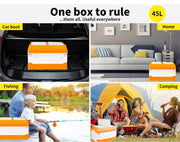 Car Boot Organiser 2 Layer Foldable Trunk Storage Box Collapsible Multi-purpose