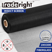 Traderight Insect Screen Mesh Flyscreen Doors Window Fly Net Fiberglass Roll 30M