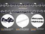 Traderight Chainsaw Chain Blade Saw Replace Semi Chisel 20