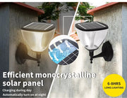 Emitto Solar LED Wall Lights Outdoor Garden Pathway Landscape Yard Lamp IP54