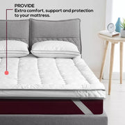 Dreamz Pillowtop Mattress Topper Mat Pad Bedding Luxury Protector Cover Single