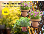Levede 1/3 Plant Stand Flower Holder Hanging Pot Basket Home Garden Wall Storage