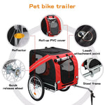 Pawz Pet Bike Trailer Foldable Pet Stroller Outdoor Cycling With Sunroof Large