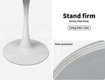 Levede Dining Table Kitchen 4 Person Marble Tulip Coffee Round Metal Base 80cm