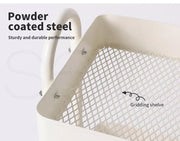 Levede 3 Tiers Kitchen Trolley Cart Steel Storage Rack Shelf Organiser White