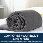 Dreamz 9KG Adults Size Anti Anxiety Weighted Blanket Gravity Blankets Grey