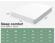 Dreamz Cooling Mattress Protector Fitted Sheet Cover Waterproof Queen King.