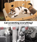 Pawz Cat Kitten Claw Scratching Board Post Scratcher Corrugated Cardboard Toy