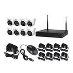 Wireless Security Camera System 8PC Wifi 1080P Home CCTV 8CH NVR Night Vision