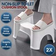 2x Potty Stool Sit Squat Toilet Step Stool Bathroom Eco Aid Constipation Relief