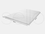 Dreamz Latex Mattress Topper King Natural 7 Zone Bedding Removable Cover 5cm