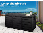 Lambu 290L Outdoor Storage Box Garden Lockable Toys Tools Container Waterproof