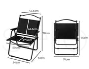 Levede 4PCS Camping Chair Folding Outdoor Portable Foldable Chairs Beach Picnic