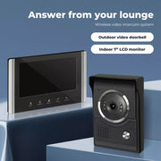 Video Door Bell WiFi Phone Intercom System with Monitor Doorbell Camera Wireless