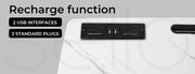 Levede Standing Desk Height Adjustable Sit Stand Over Bed Laptop Table Shelf USB
