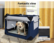 Pawz Pet Crate Dog Cat Carrier Travel Cage Folding Kennel Metal Frame Xl