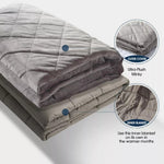 Dreamz 9KG Adults Size Anti Anxiety Weighted Blanket Gravity Blankets Mink
