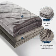 Dreamz 9KG Adults Size Anti Anxiety Weighted Blanket Gravity Blankets Mink