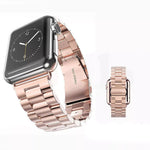 Replacement Stainless Steel Strap Band Clasp for Apple Watch /Sport ROSE GOLD.