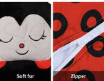 Mountview Sleeping Bag Child Pillow Stuffed Toy Kids Gift Toy Ladybug 180cm L