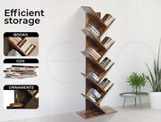 Levede Bookshelf Wooden Tree Bookcase 8-Tier Storage Home Decor Display Stand