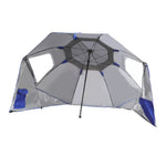 Mountview Beach Umbrella Outdoor Umbrellas Sun Shade Garden Shelter 2.33M Blue.
