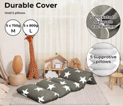 Dreamz Foldable Mattress Kids Pillow Bed Cushion Sofa Chair Lazy Couch 190x66cm