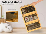 Large Storage Box Stackable Clothes Container Closet Organizer 5Side Open Wheels