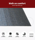 Marlow 20x Carpet Tiles Box Commercial Gradient Blue Office Flooring 50x50cm