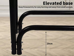 Firewood Storage Rack Fireplace Tool Wood Holder 300KG Heavy Duty 123X33X126CM