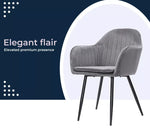 Levede 2x Armchair Lounge Chair Accent Armchairs Velvet Dining Chairs Soft Sofa