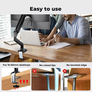 Traderight Monitor Riser Stand Single Arm Holder Screen TV LED Bracket Desk 32''