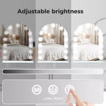 Yezi Hollywood Mirror Arch-shaped Vanity Makeup Mirror with Lights Tabletop