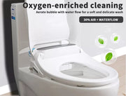 Electric Bidet Toilet Seat Cover LED Night Light Remote Control Antibacterial